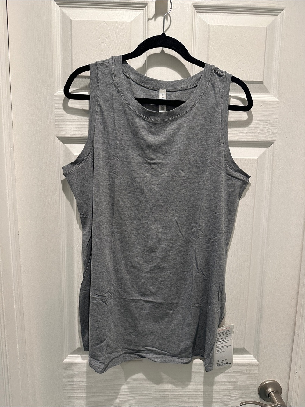 Lululemon Muscle Swing Gray Tank Top - Size 12 NWT